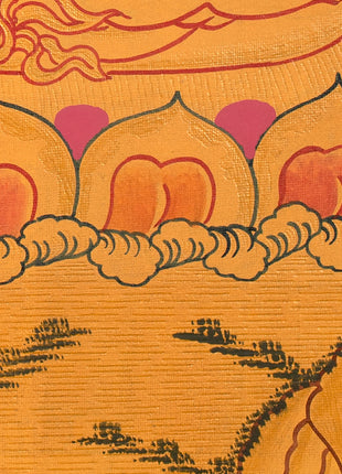 Dzambhala, The Deity of Abundance | Buddhist Wealth Deity Thangka