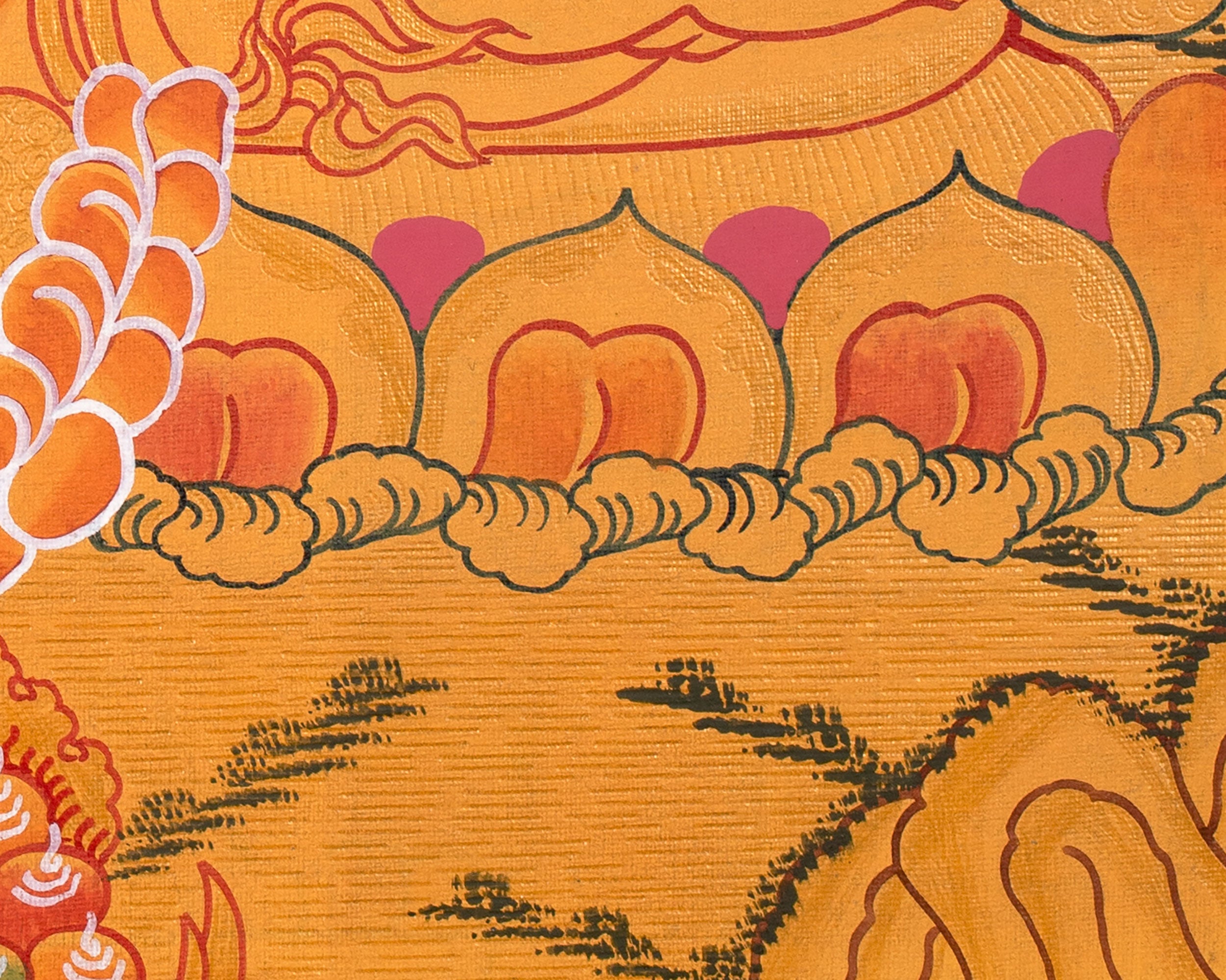 Dzambhala, The Deity of Abundance | Buddhist Wealth Deity Thangka