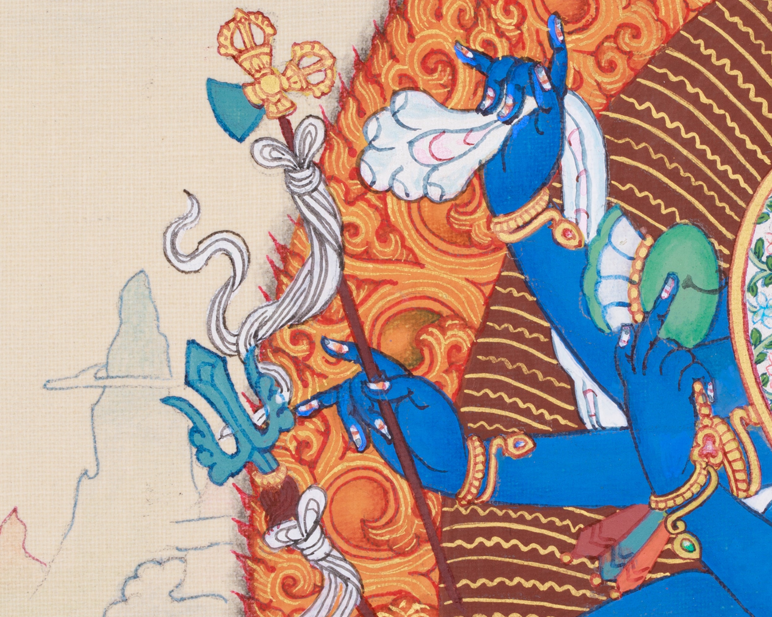 Tibetan Chakrasamvara Thangka | Deity of Enlightened Union & Transformative Energy