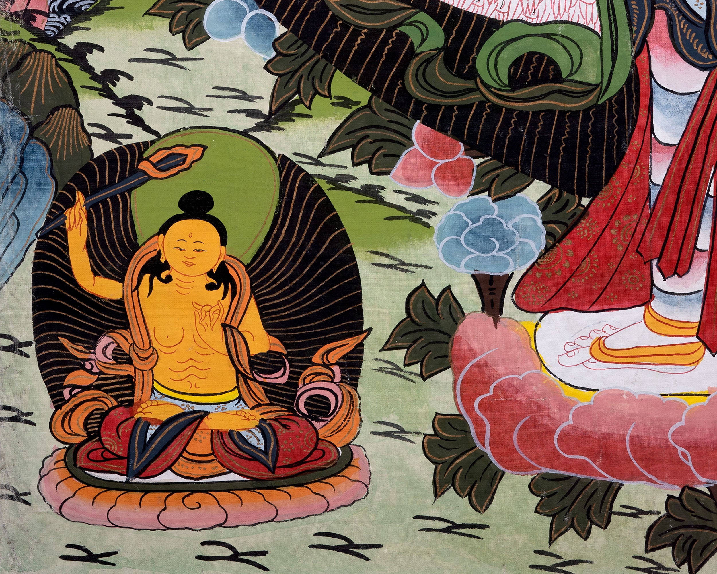 1000 Armed Avalokiteshvara | Traditional Tibetan Thangka | Wall Decors