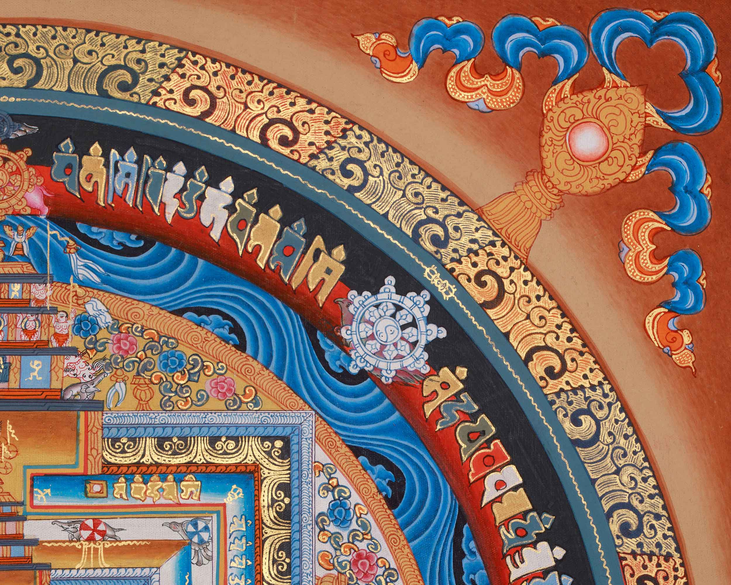 Buddhist Kalachakra Mandala Art | Sacred Symbol of Time