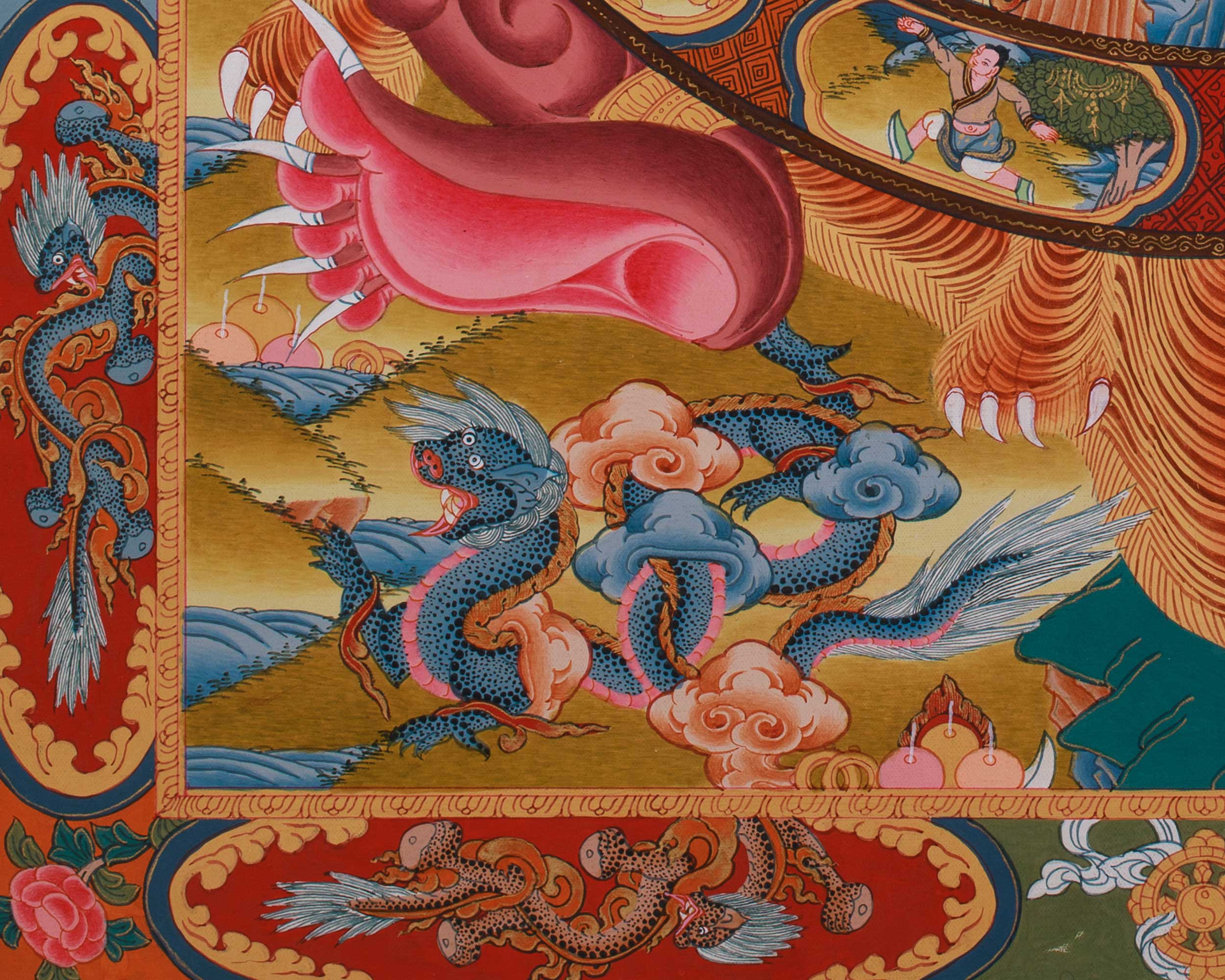 Traditional Thangka of the Wheel of Life | Samsara Thangka