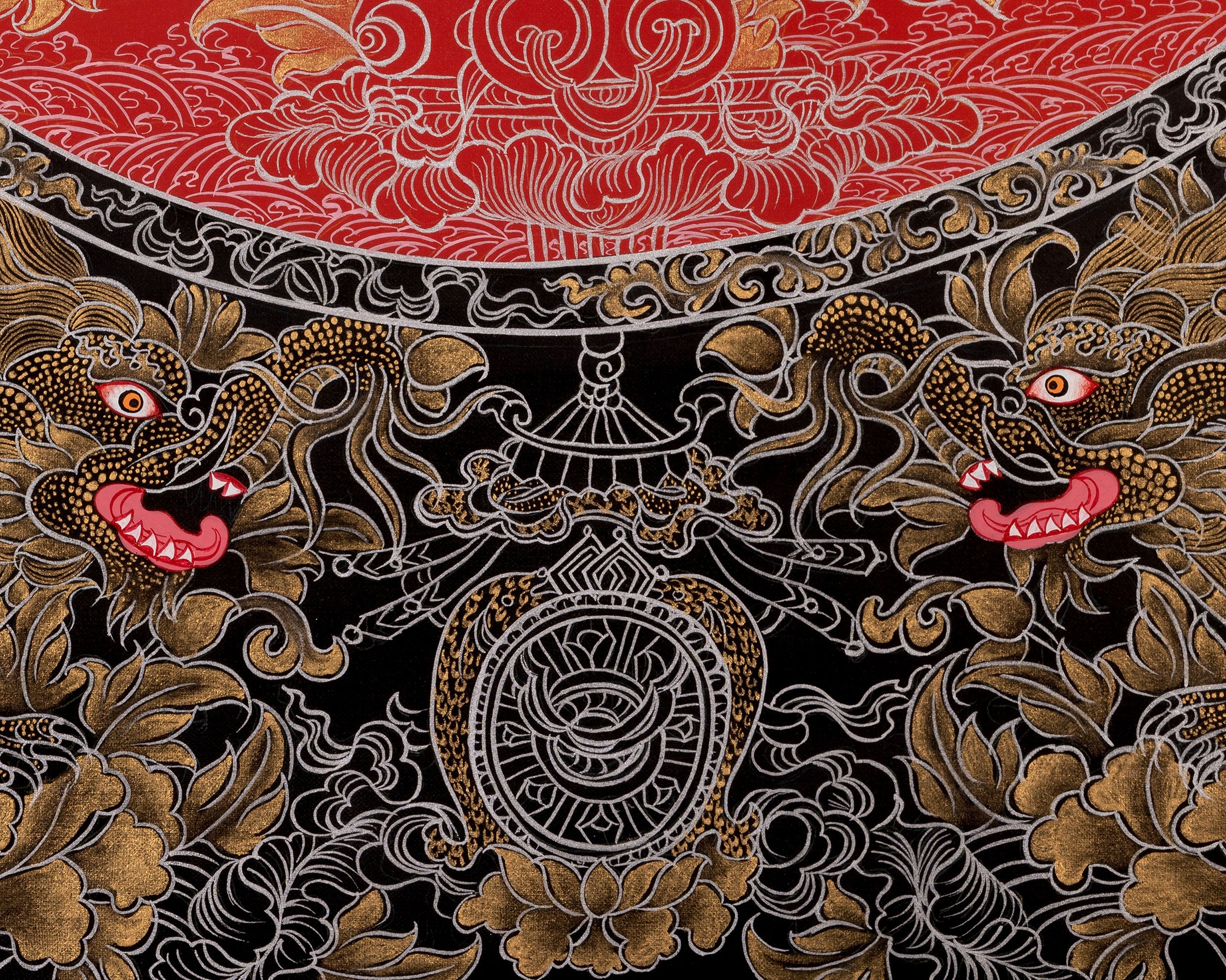 Manjushree Thangka Painting | Bodhisattva Of Wisdom | Religious Art
