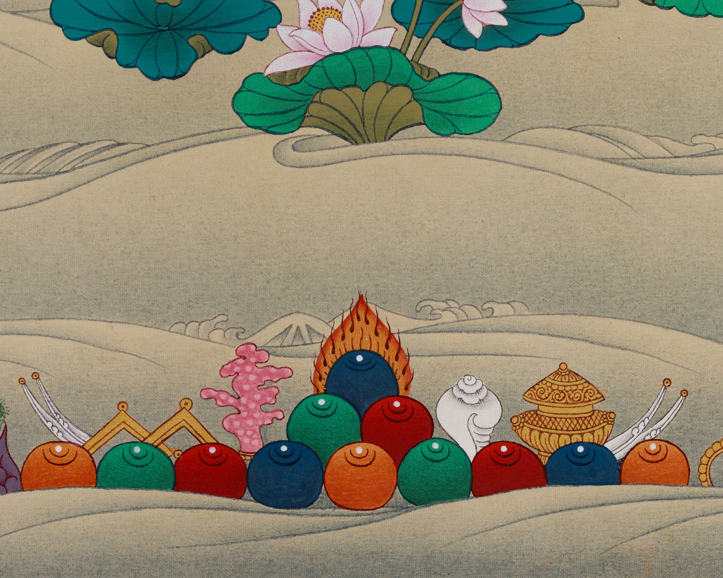 Compassion Buddha Chenrezig Thangka | Tibetan Buddhist Meditation Altar