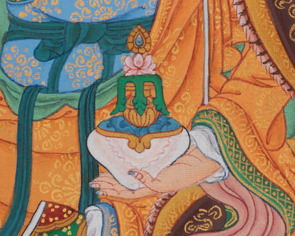 Padmasambhava Buddhist Art | Hand-Painted Guru Rinpoche Thangka