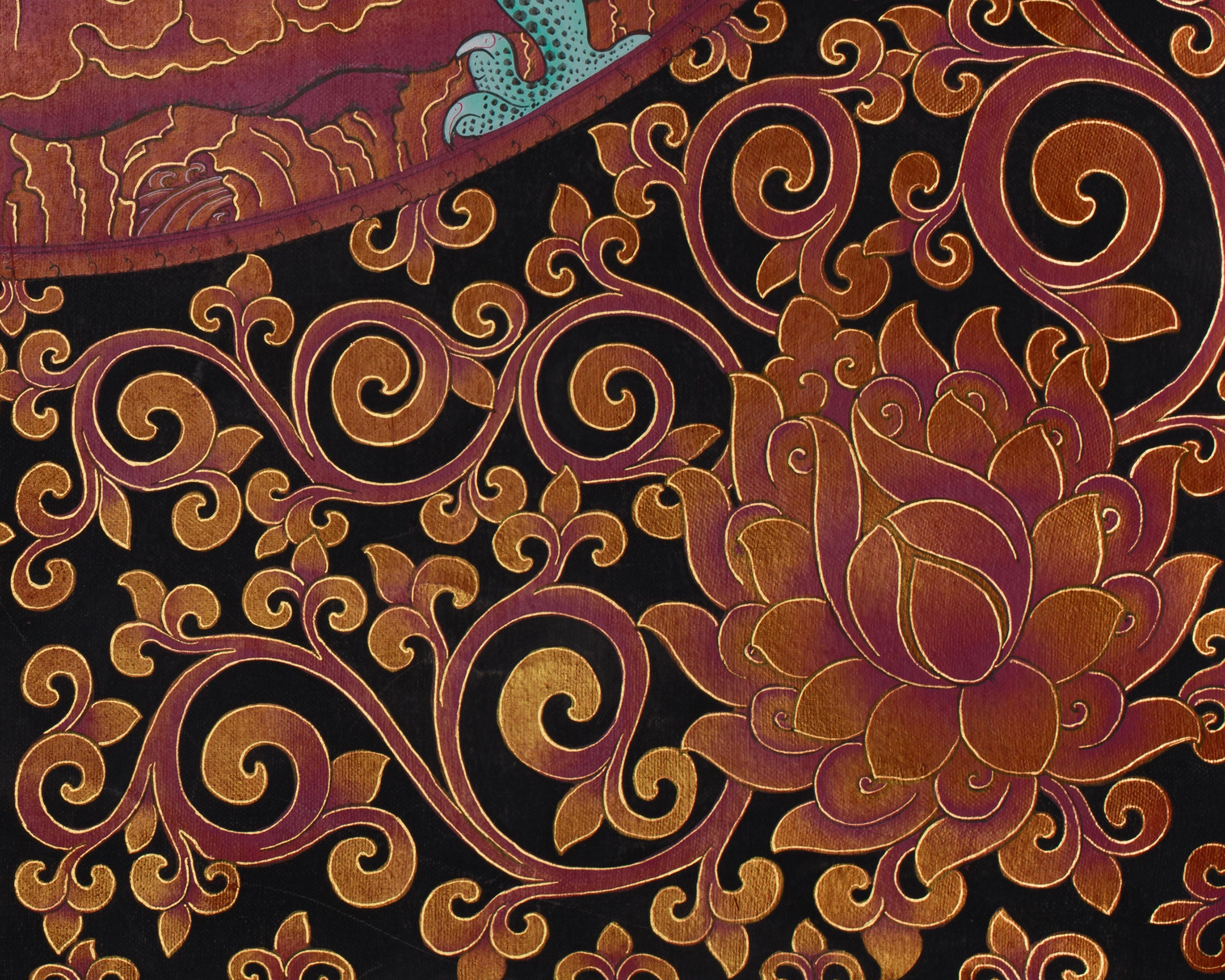 White Dzambhala Thangka | The Guardian of Wealth and Fortune