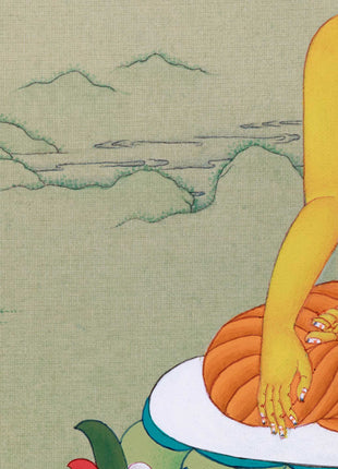 Buddha Shakyamuni Thangka, Handmade Art