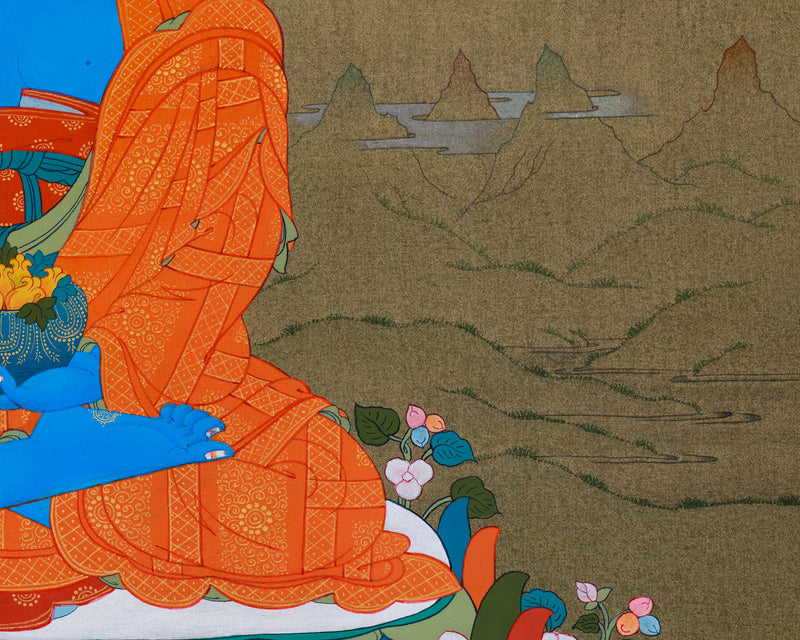 Healing Medicine Buddha Thangka Art