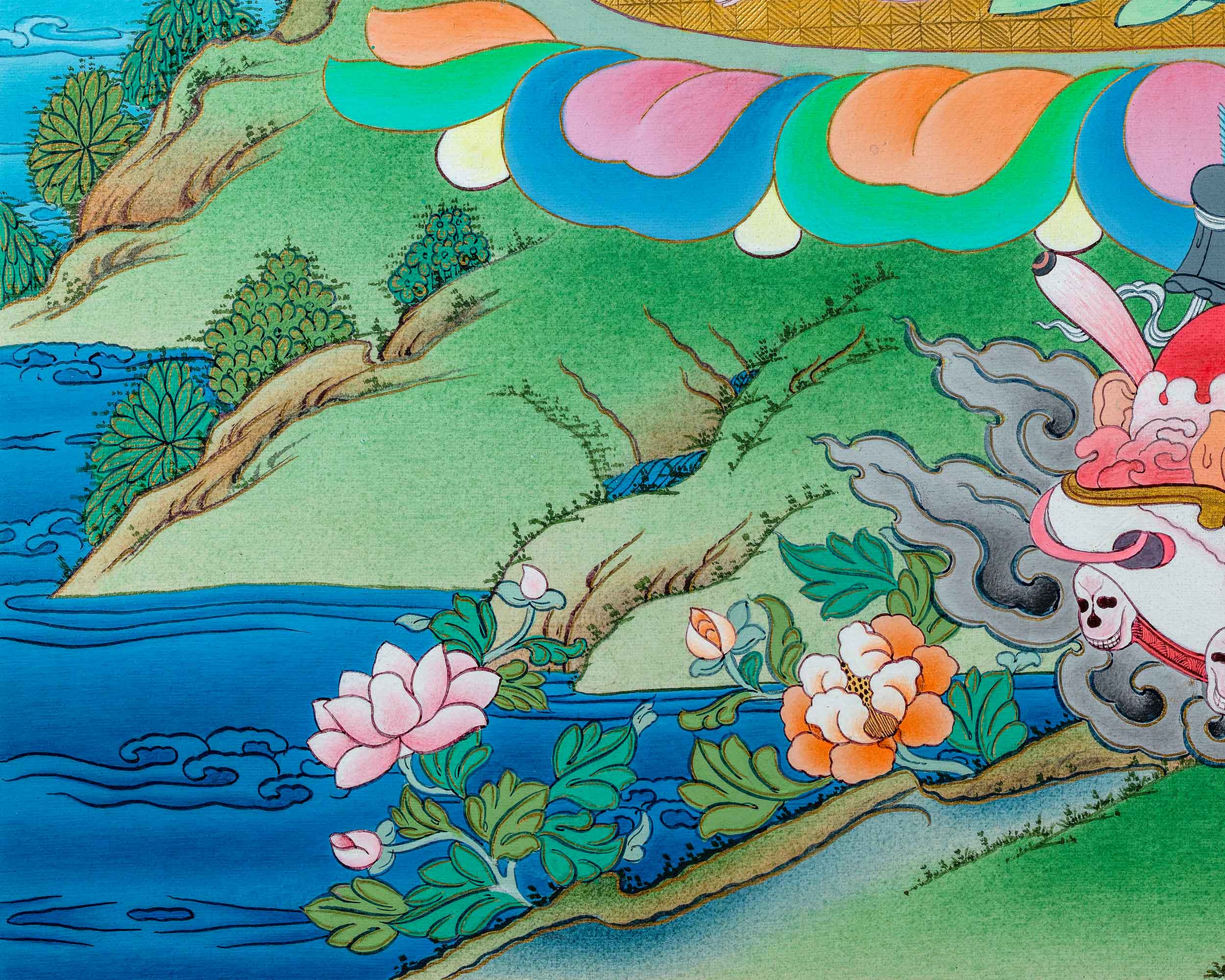 Mahakala Bernagchen Thangka | Fierce Dharma Protector