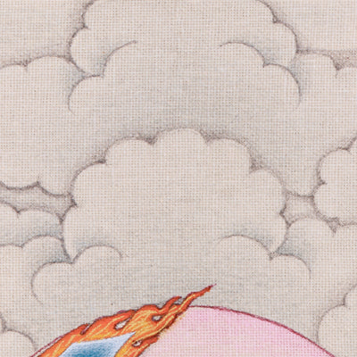 Sacred Compact Manjushri Thangka | Wisdom, Insight & Spiritual Awakening