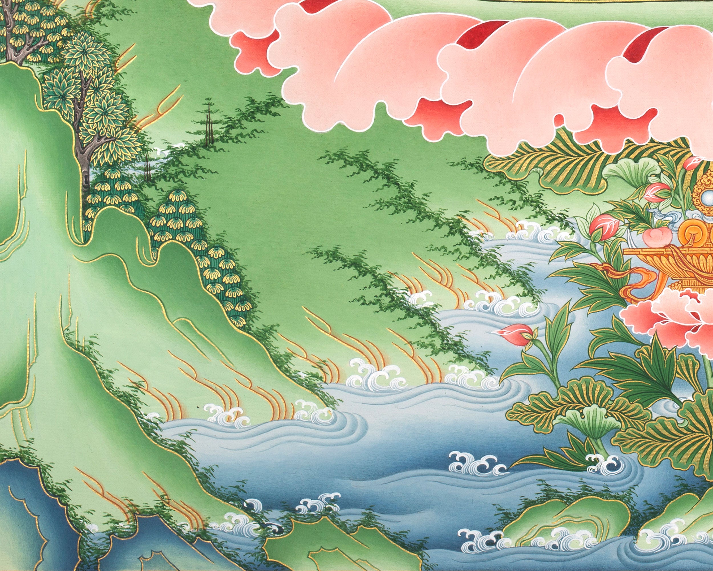 Arya Bodhisattva Manjushri Thangka | Eri Artistry