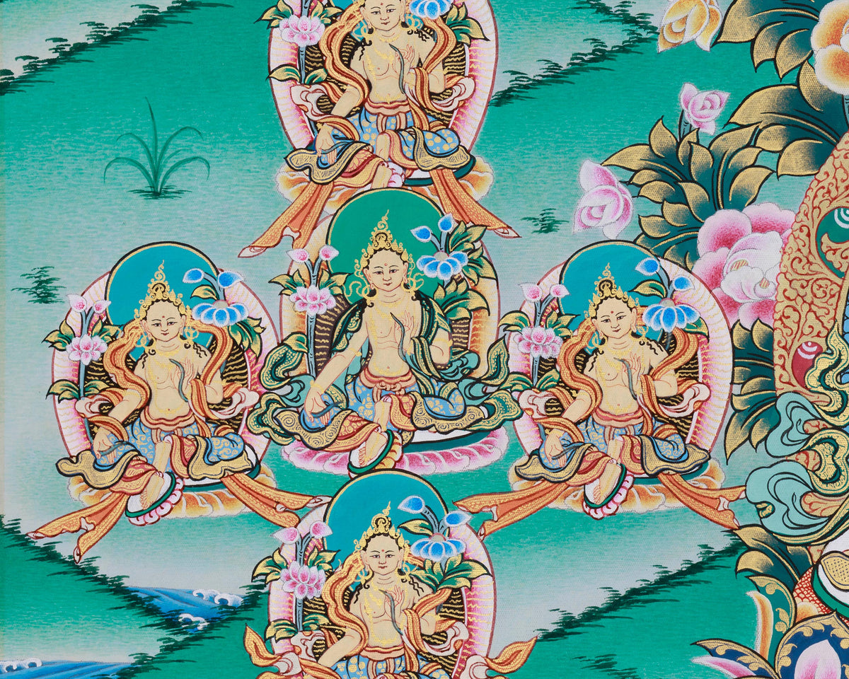 Goddess Red Tara Thangka | A Dynamic And Powerful Form of The Bodhisattva Tara