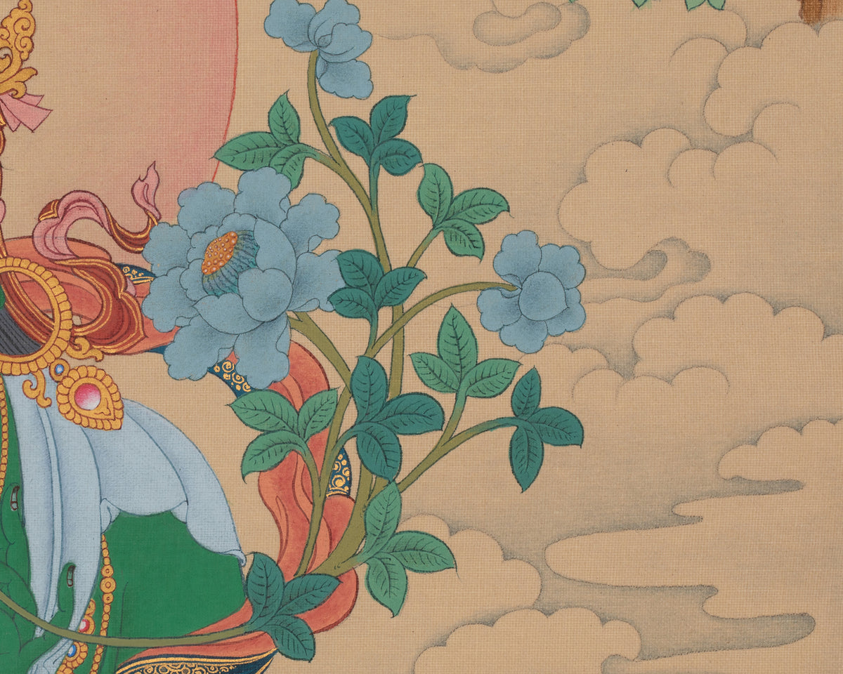 Green Tara Traditional Thangka | Shyama Tara Artwork