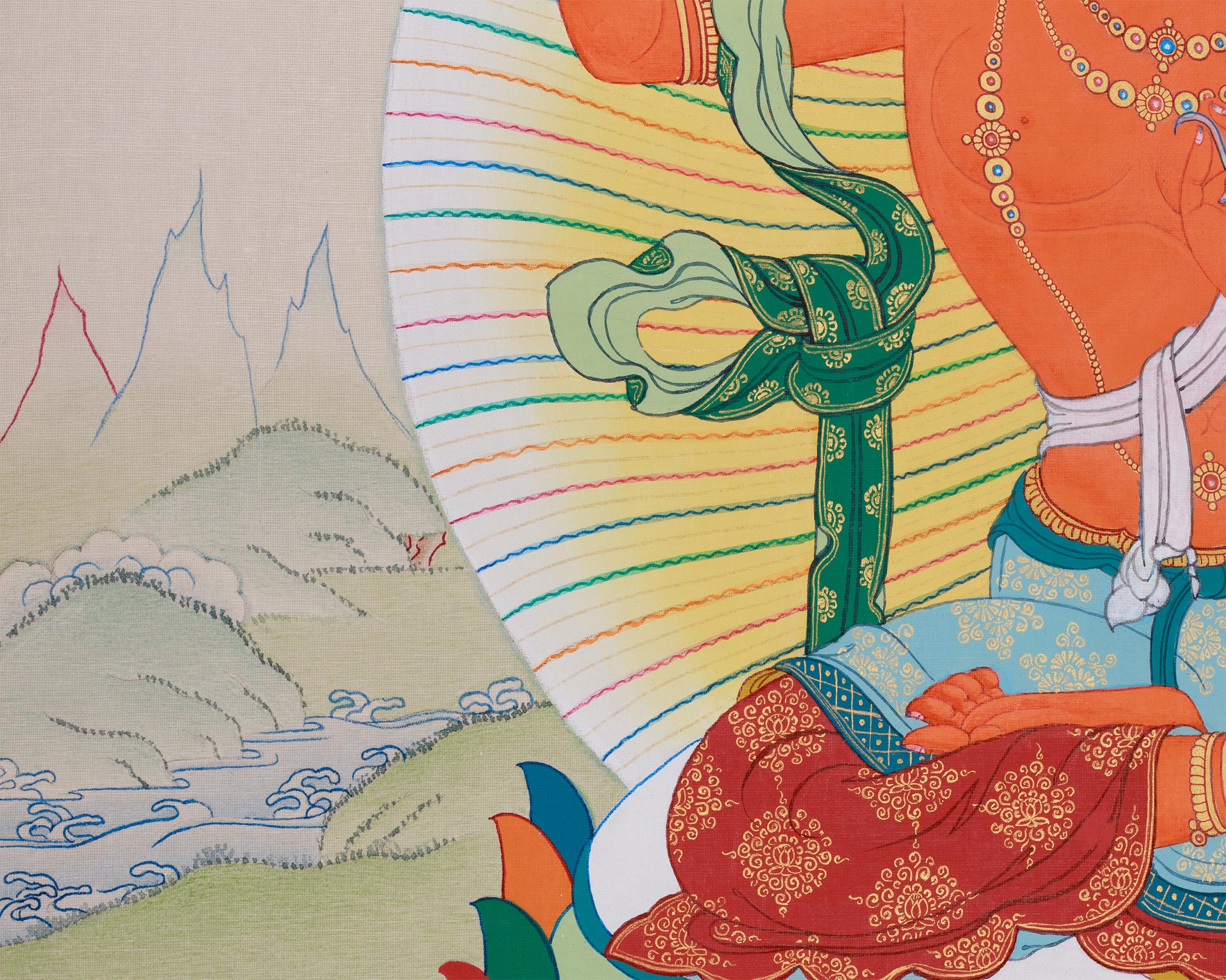 Tibetan Manjushri, Wisdom Deity | Bodhisattva of Knowledge