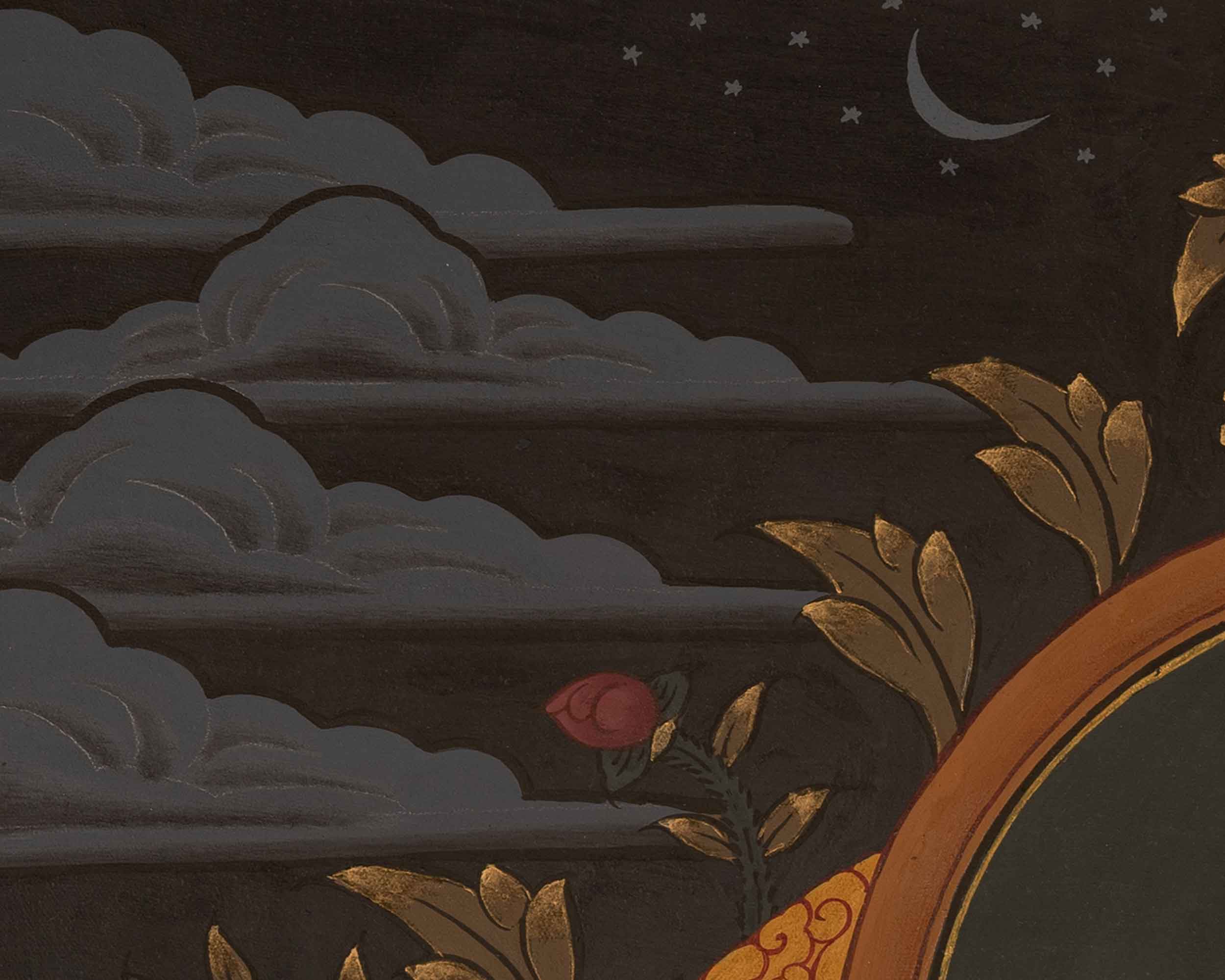 Handmade Vajrasattva Artwork | Symbolizing the Indestructible Power and Wisdom