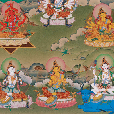Traditional Thangka of 21 Tara | Compassion and Swift Protection