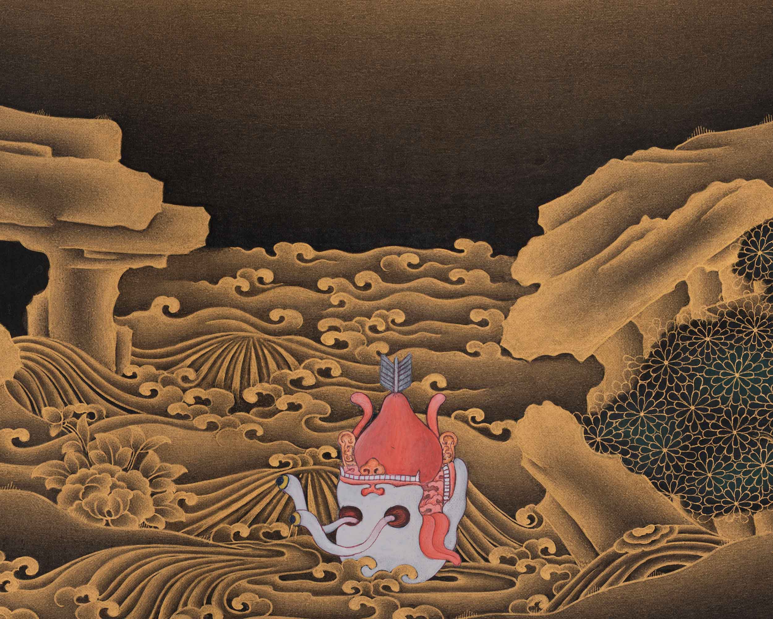 Vajrakilaya Sacred Artwork | Wrathful Wisdom Deity of Spiritual Protection