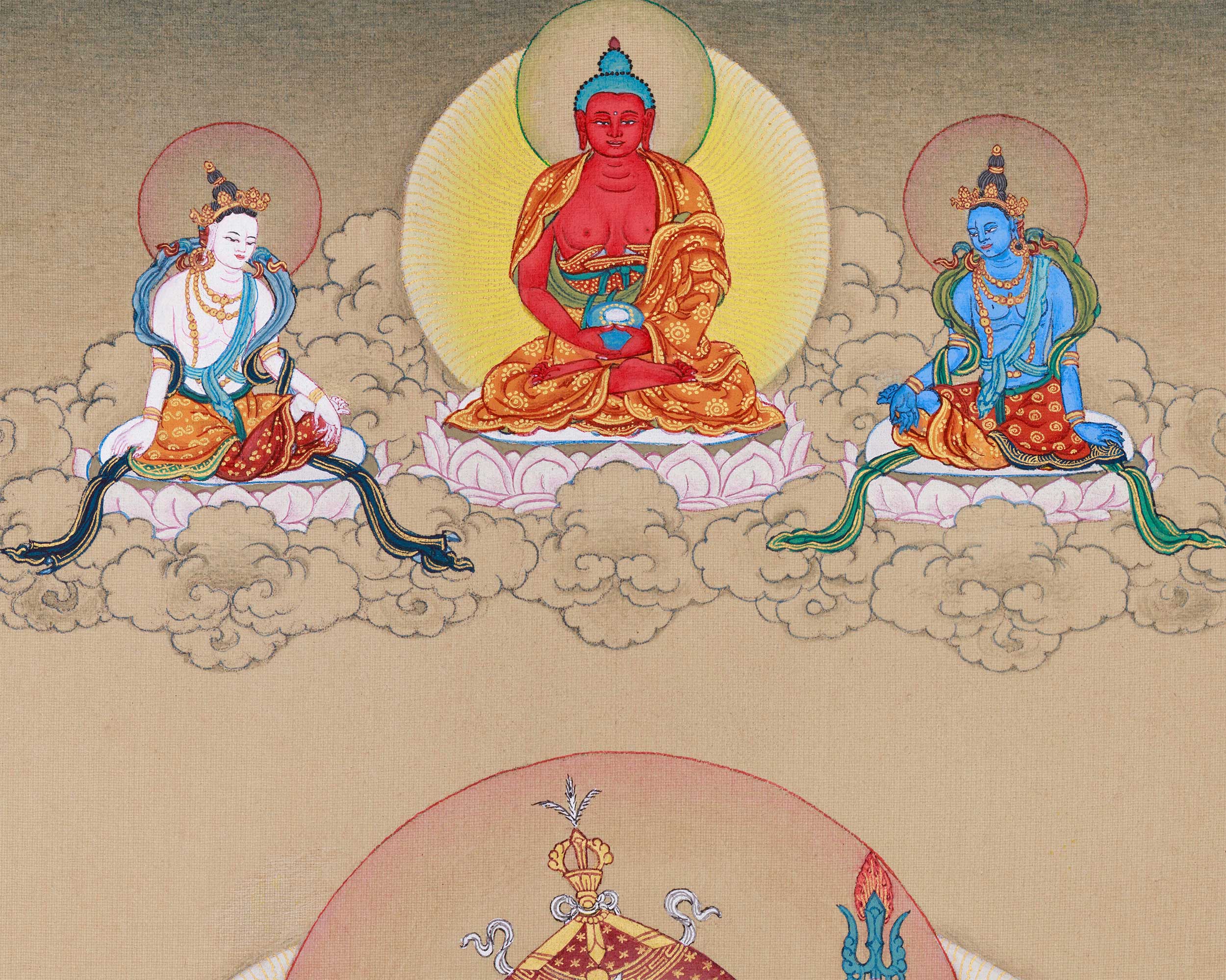 Vajrayana Buddhism Guru Rinpoche Thangka | Exclusive Tibetan Padmasambhava Artwork