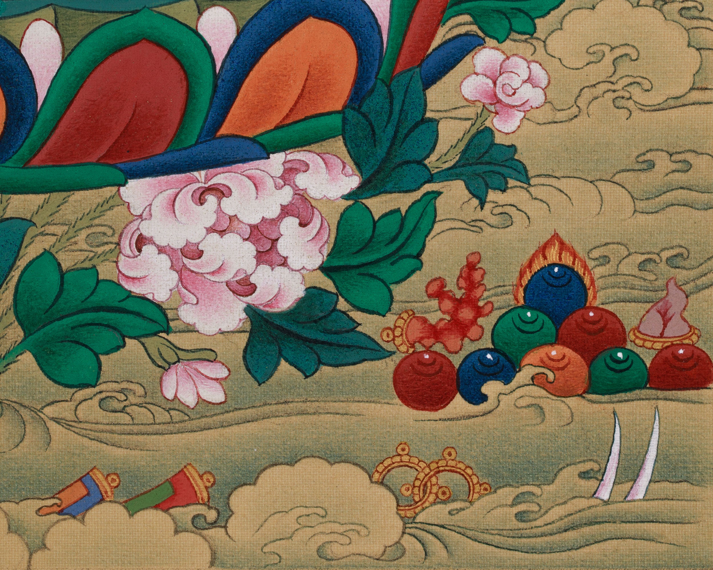 Sacred Dakini Mandarva | Consort of Guru Rinpoche with Amitabha Buddha