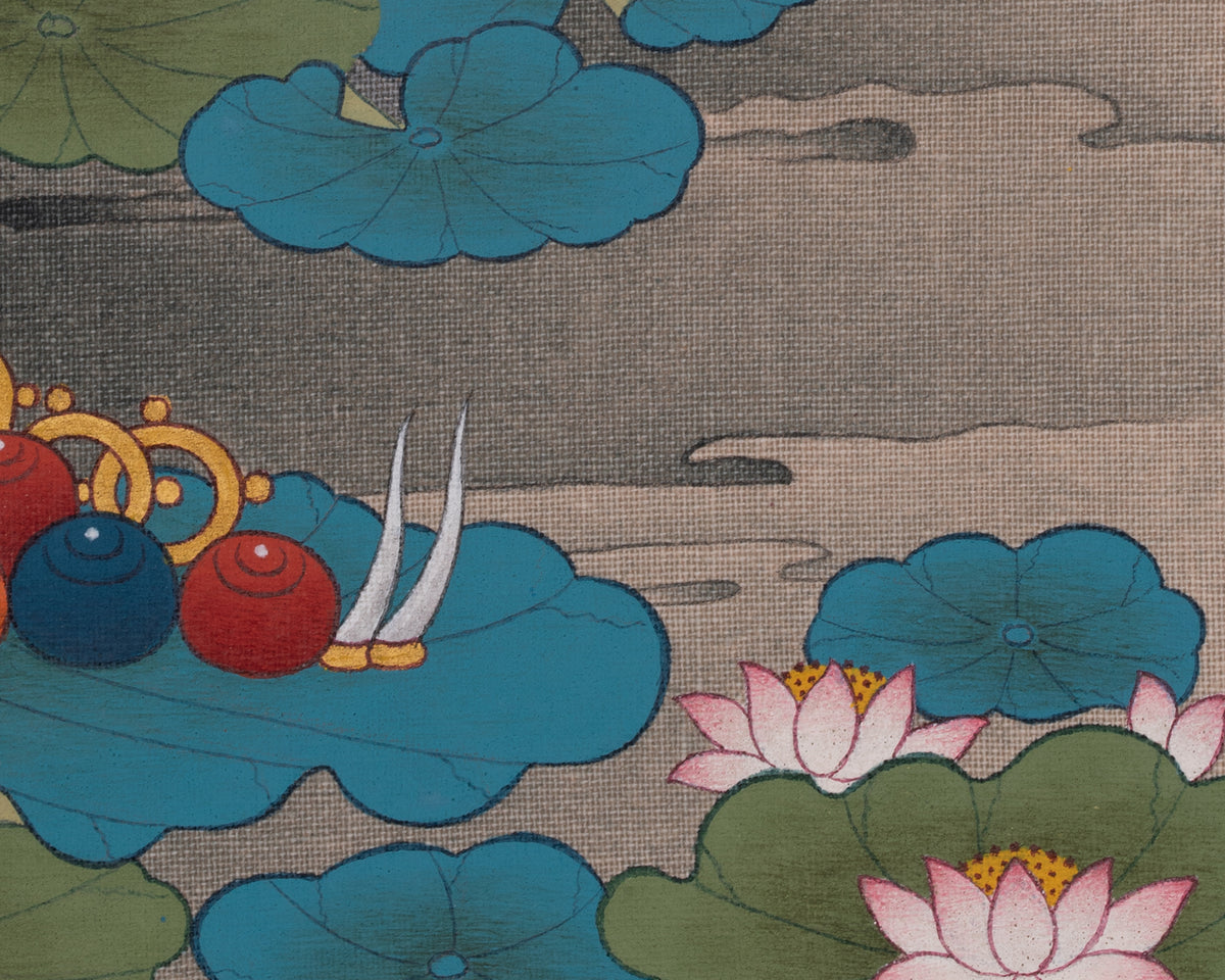 Shakyamuni Buddha Sacred Painting | Traditional Representation of Buddhist Awakening