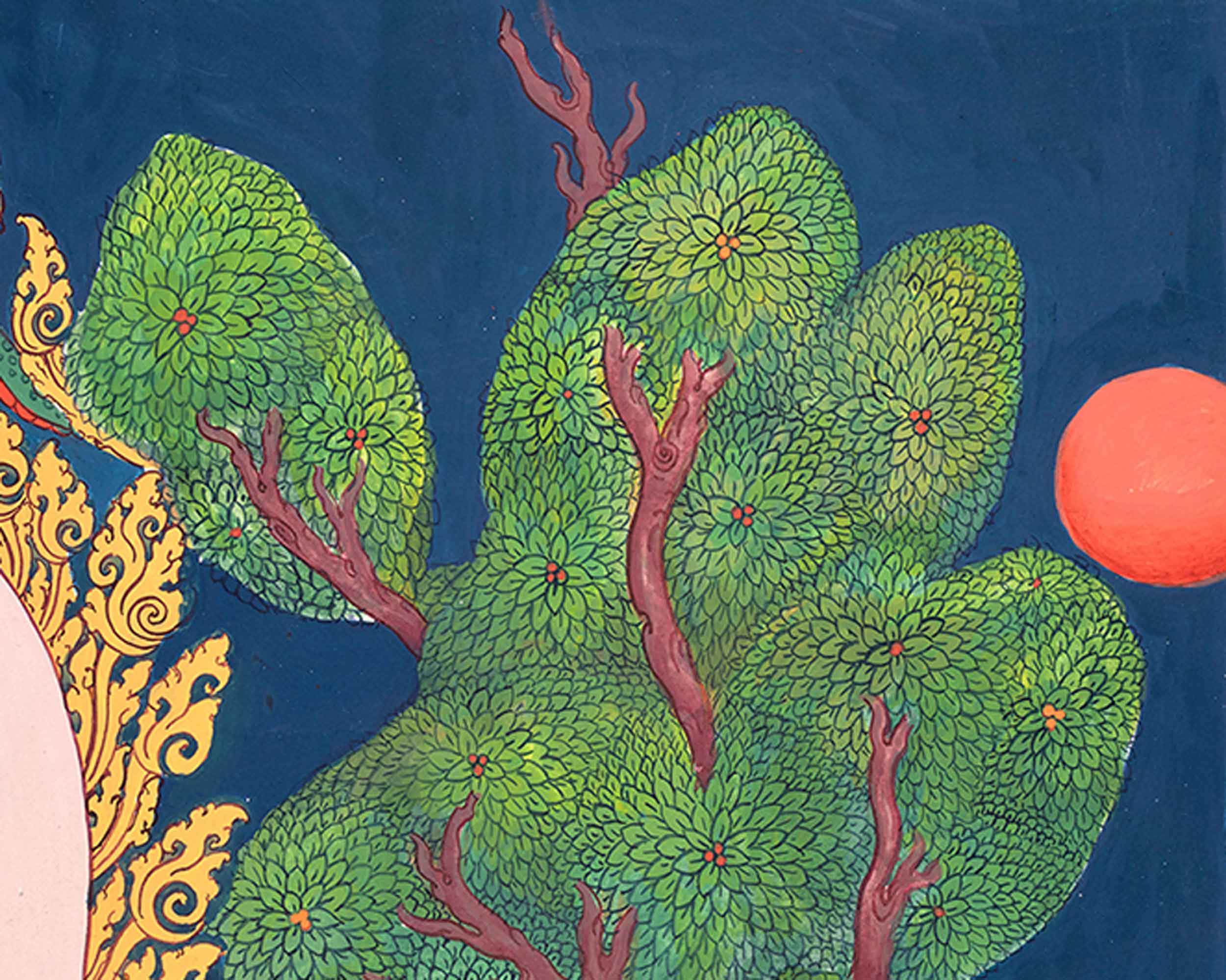 Traditional Arya Tara Thangka Painting | Mother Tara Goddess of Compassion