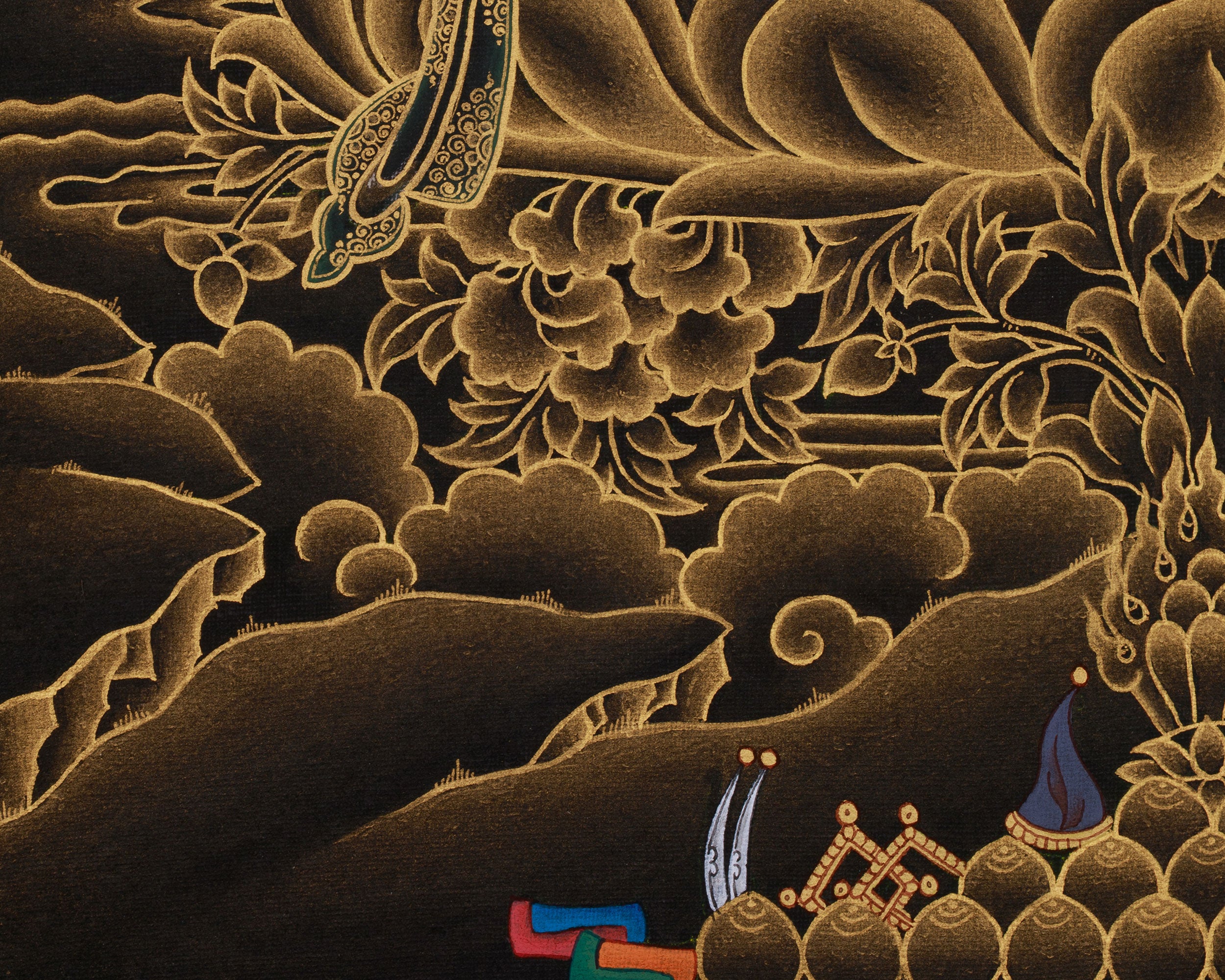 Kshitigarbha Bodhisattva of Compassion Thangka | Himalayan Art