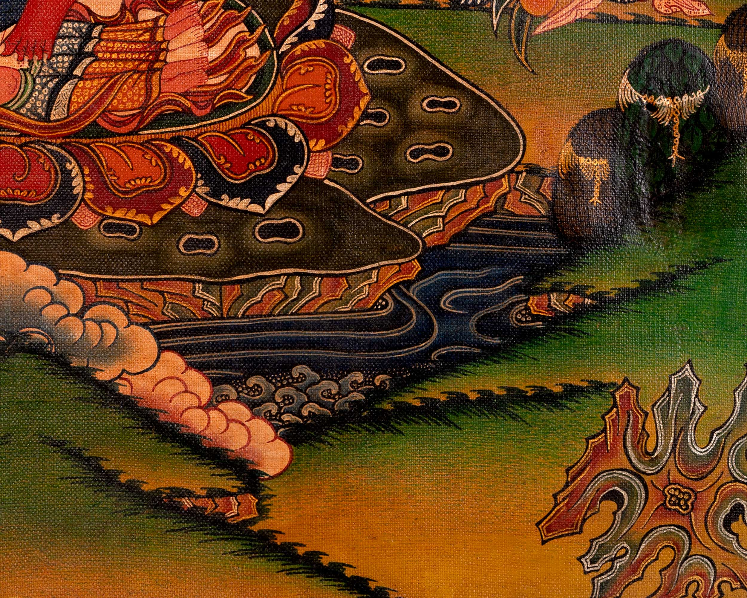 He-Vajra Thangka | Oil Varnished on Stretch Canvas