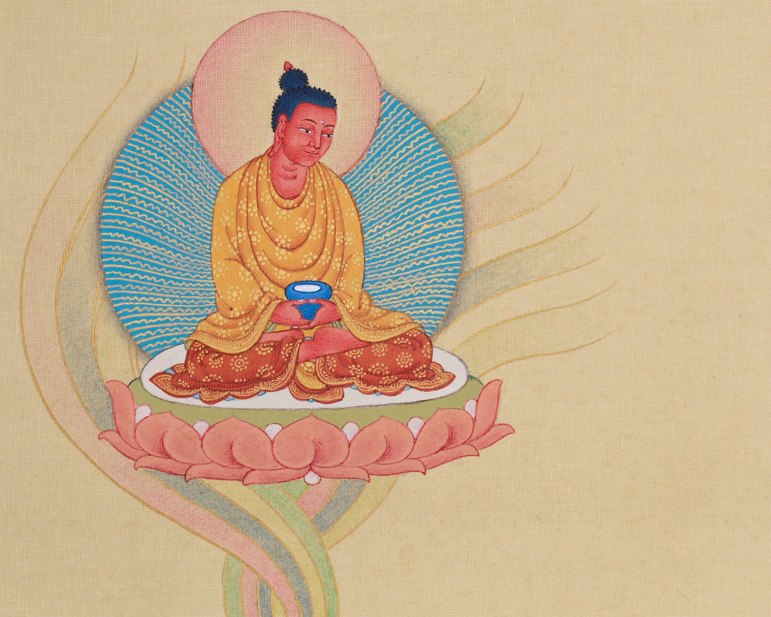 Guru Rinpoche with Mandarva and Yeshe Tsogyal | The Divine Union in Tibetan Buddhism