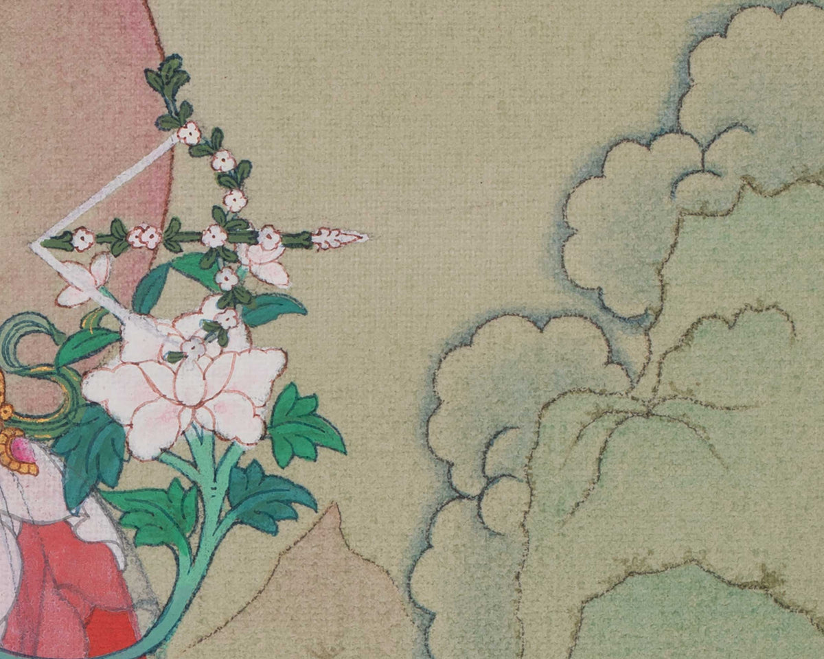 Red Tara Himalayan Art | Drolma Marpo | Symbolize The Fire of Transformation