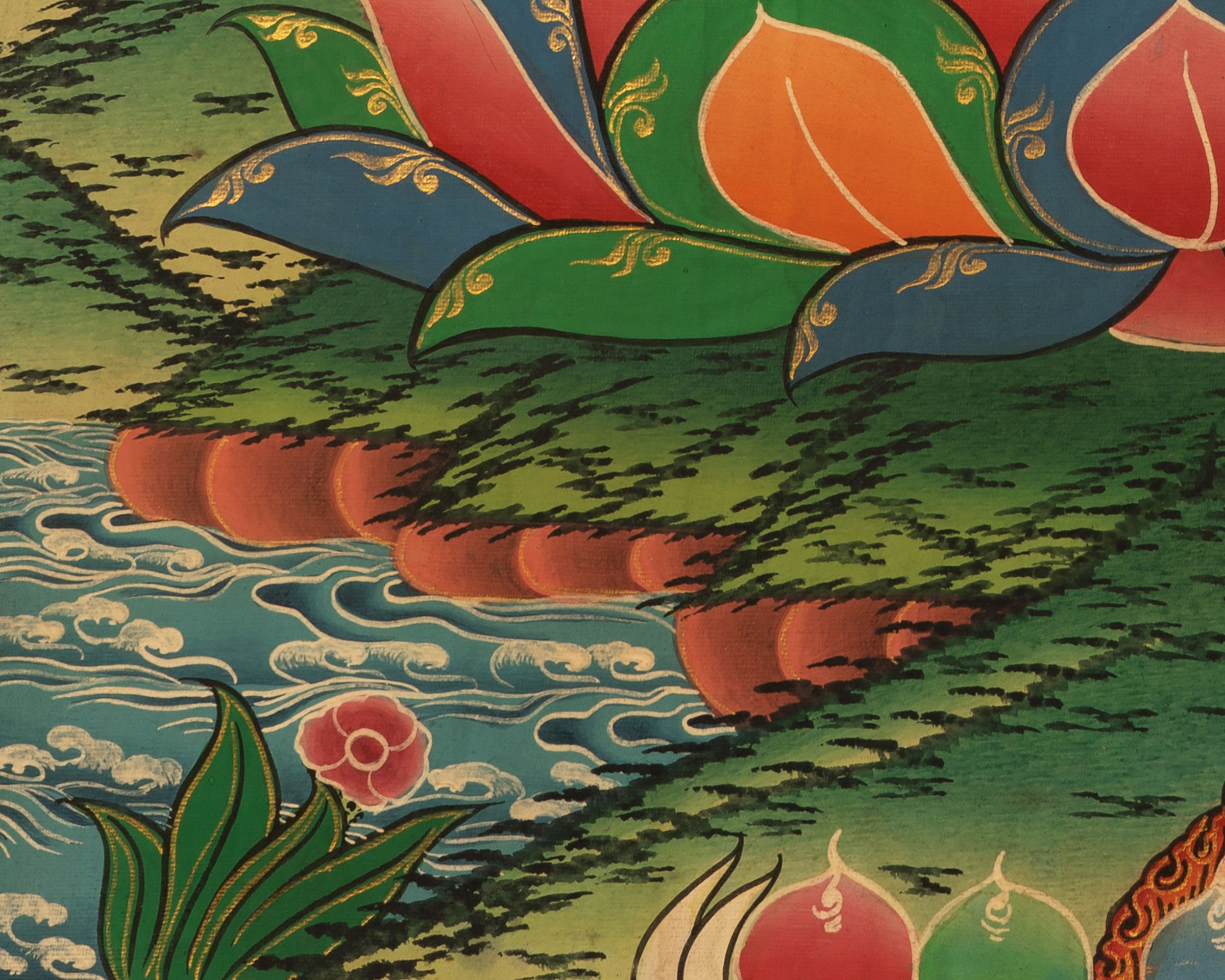 Samantabhadra Yab Yum Buddha | Small Size Original Hand-Painted Thangka