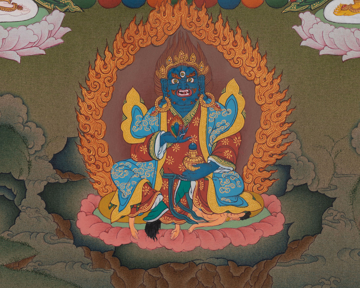 Asta Medicine Buddha Thangka | Healing Deity | Mahayana Buddhism