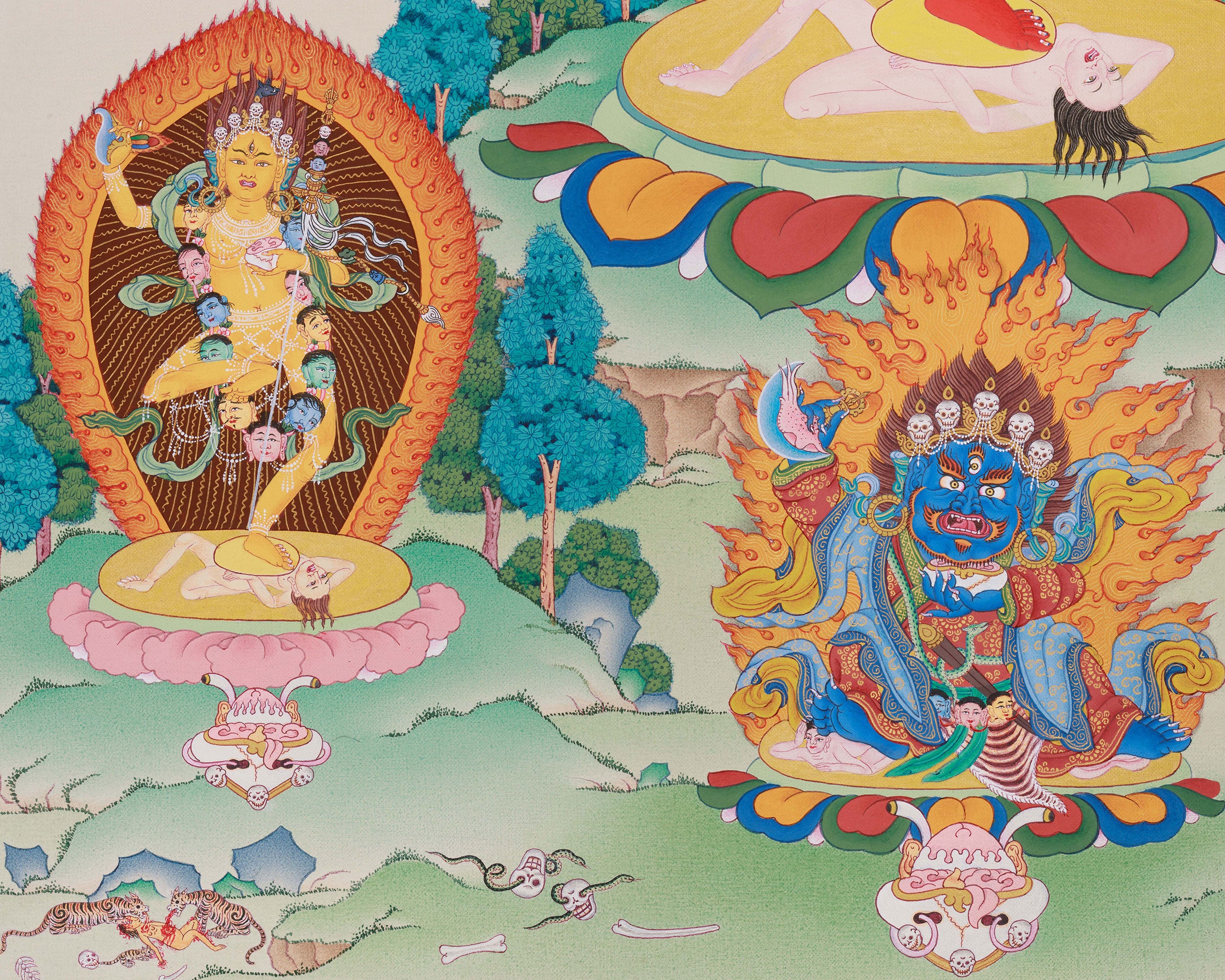 Tibetan Tantric Deity Vajravarahi Thangka | Embodiment of Wisdom and Transformation