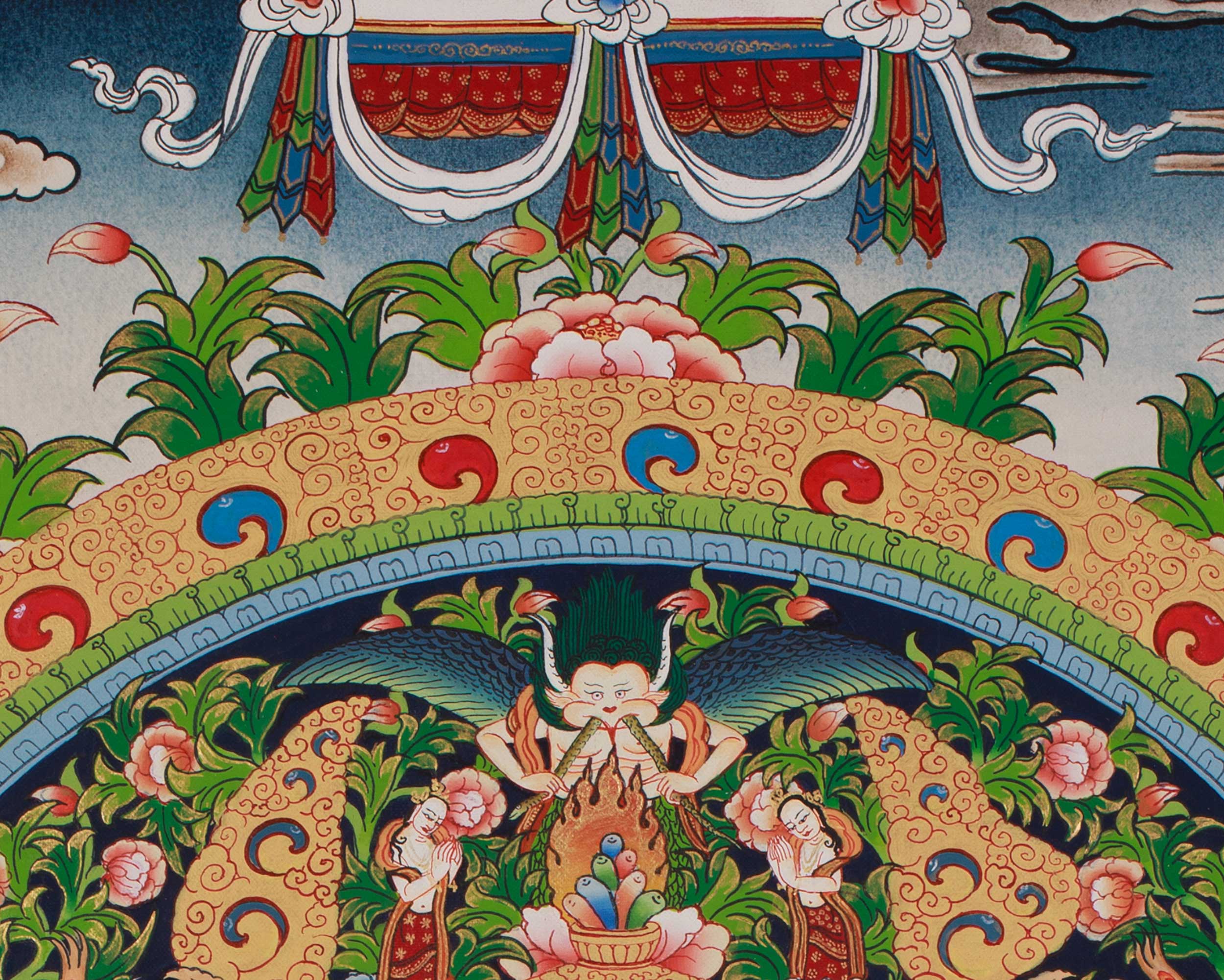 Seated Shakyamuni Buddha Thangka | Timeless Buddhist Art of Meditation and Awakening