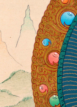 Authentic Buddha Gautama Thangka | Hand-Painted Art of Shakyamuni Buddha | Traditional Painting