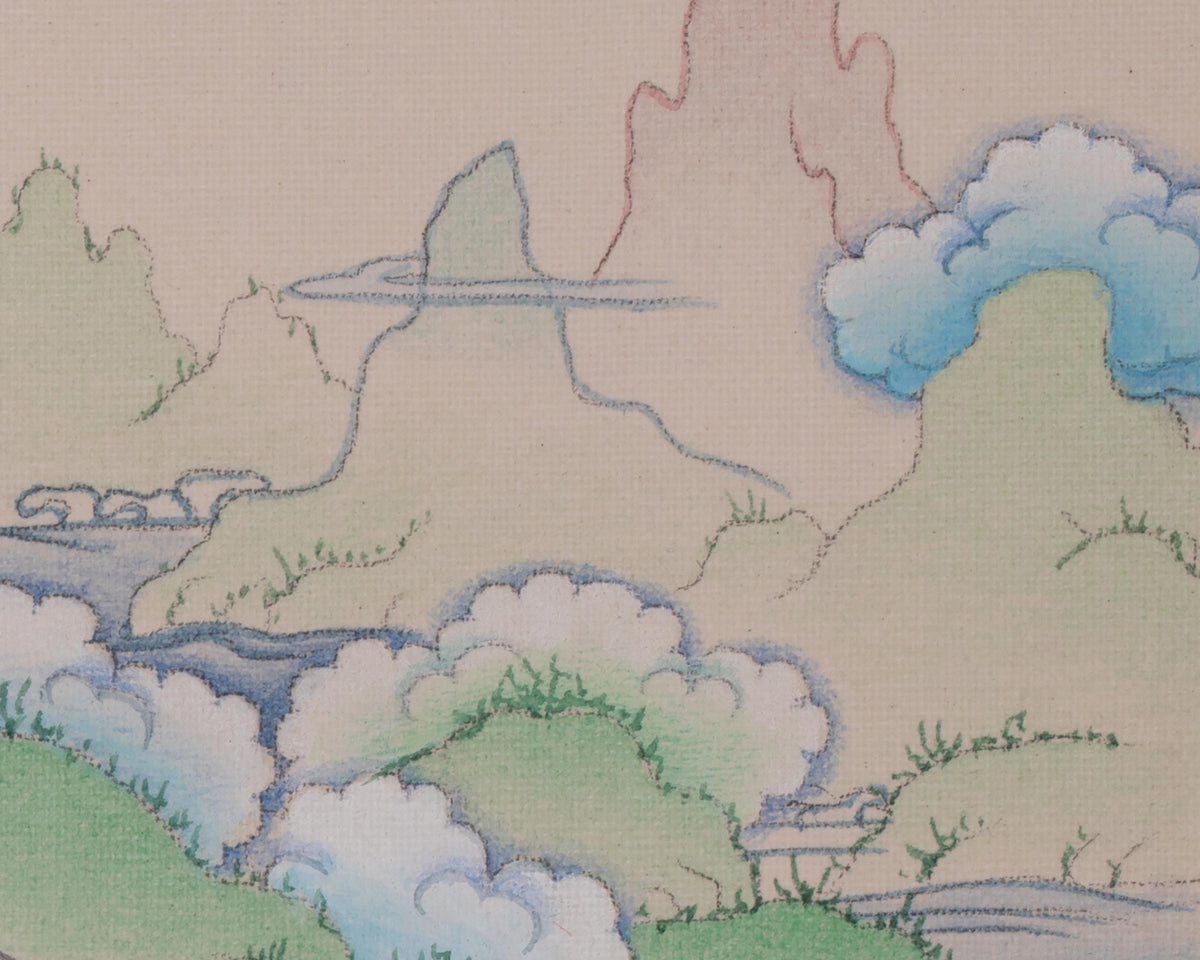 Four Harmonious Friends Sacred Art | Traditional Himalayan Buddhist Thangka