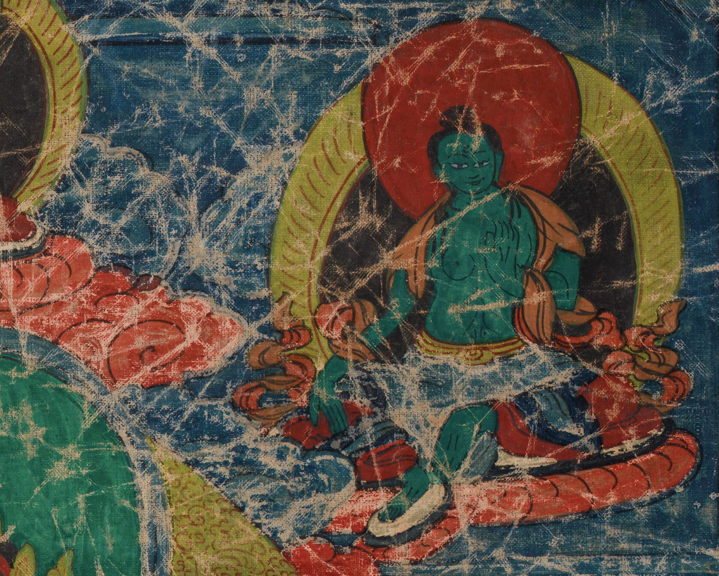 Vintage Chenrezig Thangka | Avalokiteshvara, Bodhisattva of Compassion