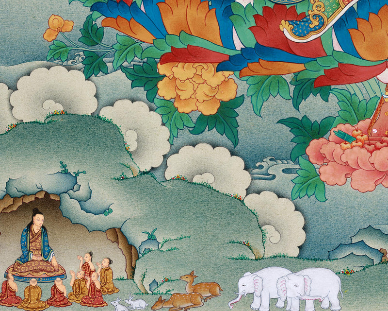 Precious Guru Rinpoche Thangka | Iconic Figure in Tibetan Buddhism