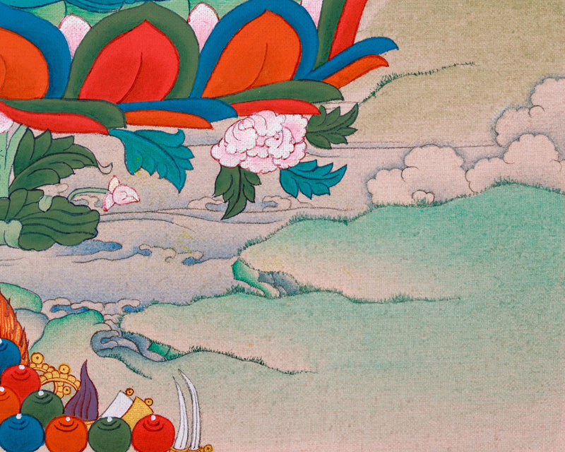 Vajrasattva Purification Thangka | Buddha of Renewal and Enlightenment