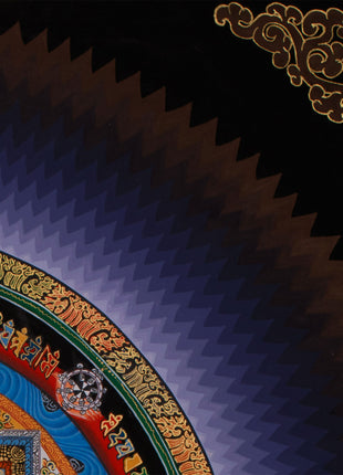 Rainbow Kalachakra Mandala Thangka | The Wheel of Time and Spiritual Awakening