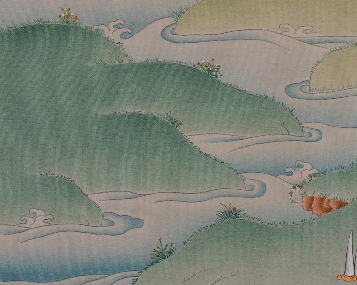 Manjushri Buddhist Artwork | Wisdom Deity | Bodhisattva of Knowledge and Clarity