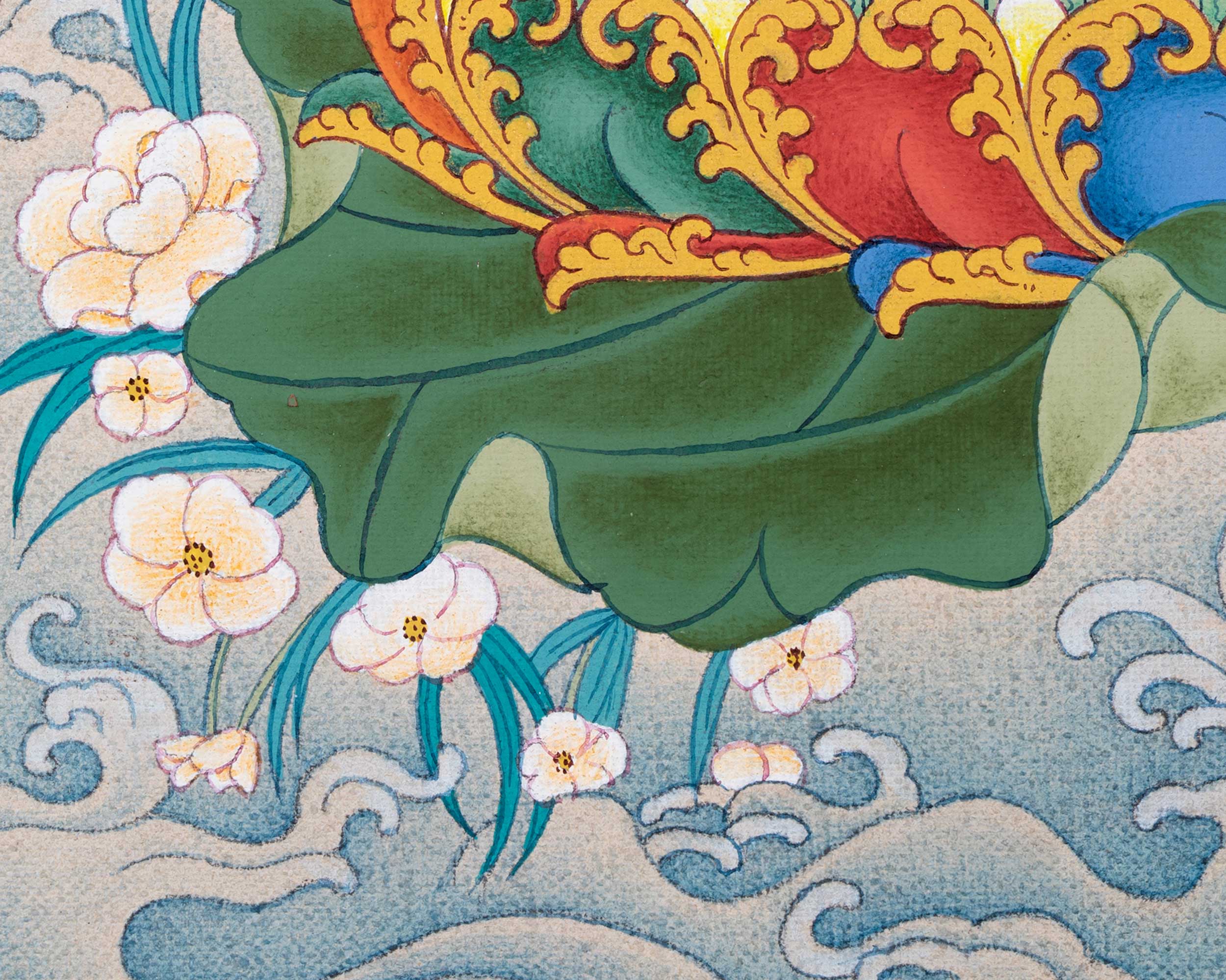 Siddhartha Gautama Art | Hand-Painted Shakyamuni Buddha Thangka | Buddhist Wall Decors