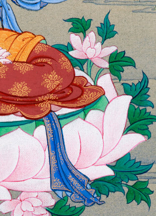 White Tara Thangka – The Compassionate Female Buddha