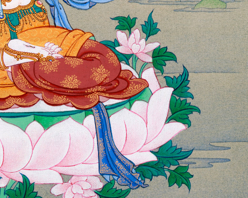 White Tara Thangka – The Compassionate Female Buddha