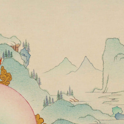 Guru Marpa Thangka | Hand Painted Thangka Artwork of Kagyu Master