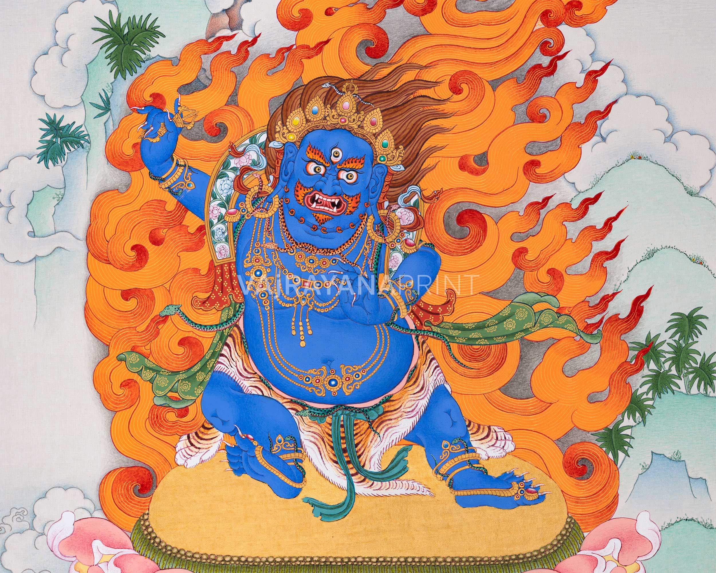 Chenresig-Manjushri-Vajrapani-Thangka Print Set