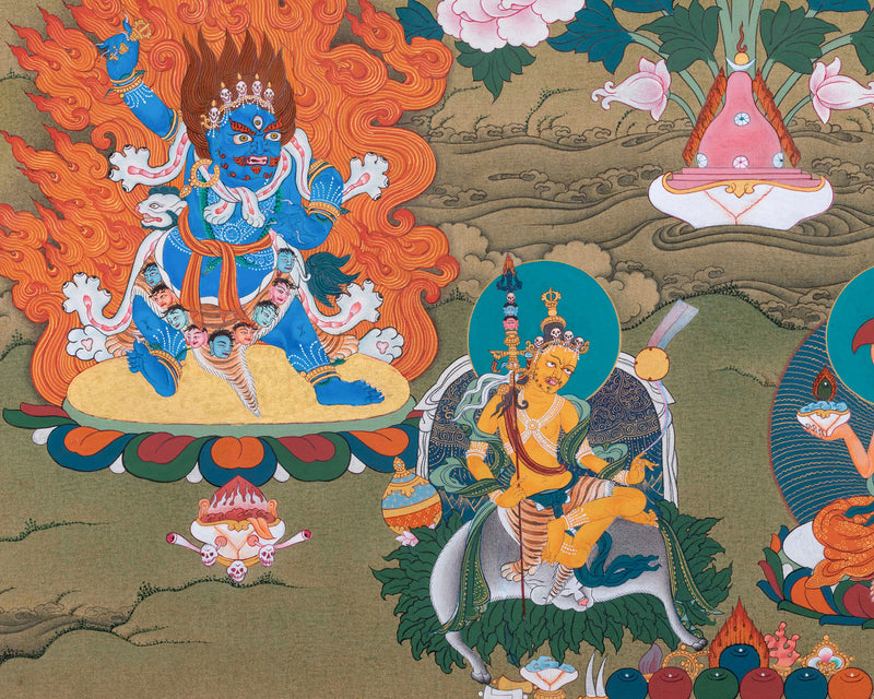 Guru Sangye Thangka | Guru Rinpoche's Eight Manifestation