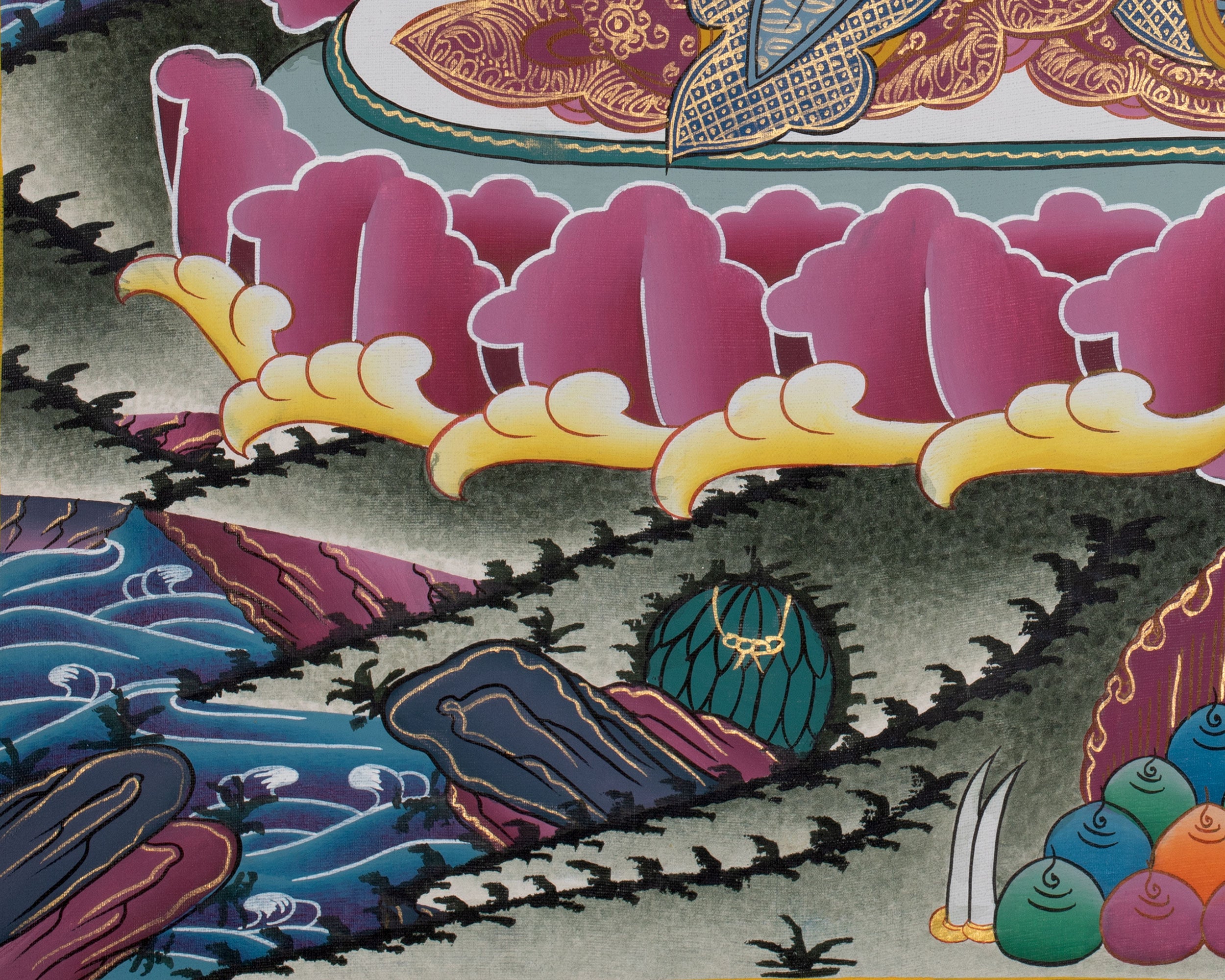 Vajrasattva, Bodhisattva of Purification | Hand-Painted Dorje Sempa