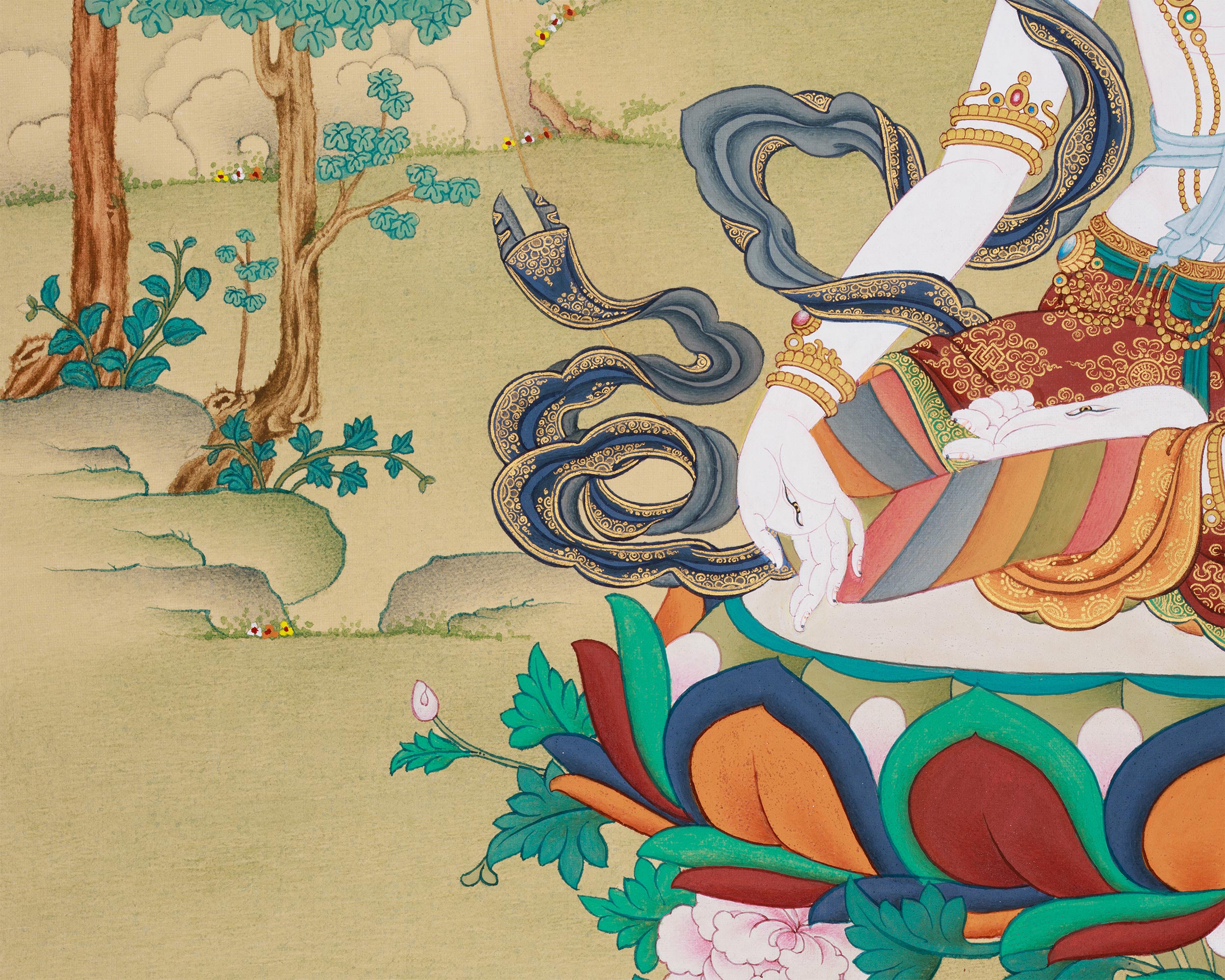 Meditation Goddess White Tara | The Enlightened Healer Who Grants Long Life