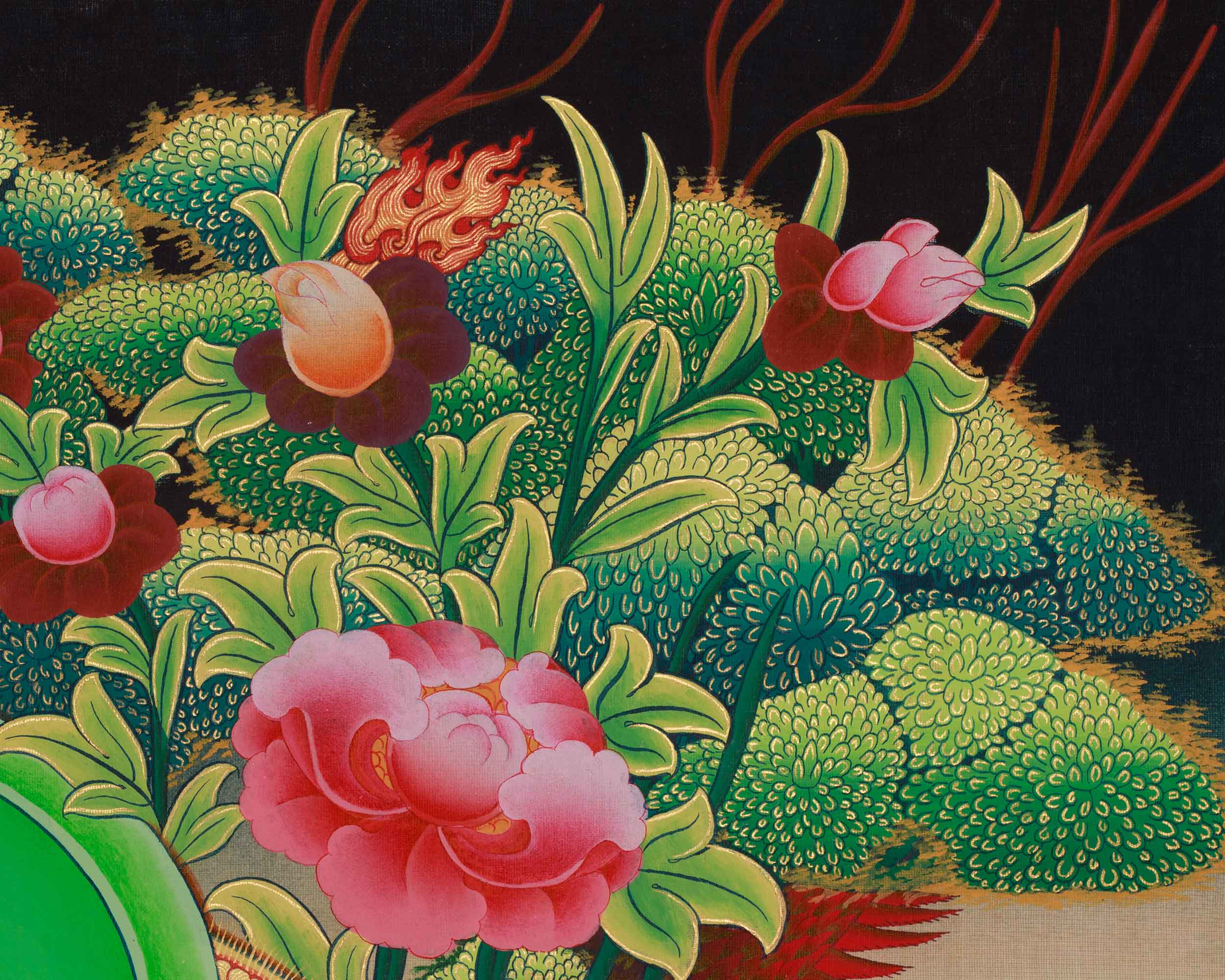 Religious Thangka Of Shakyamuni Buddha | Siddhartha Gautama | Spiritual Art