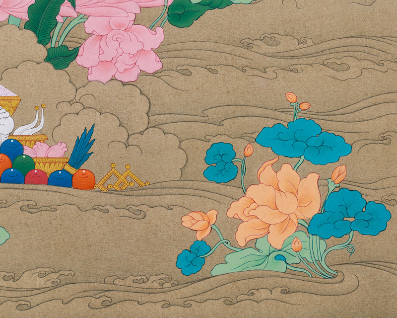 Supreme Healer Bhaisajyaguru Thangka | A Beacon of Health and Spiritual Enlightenment